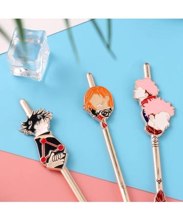 5 PCS Jujutsu Kaisen Makeup Brush Set - Anime Collection for Face & Eyes - Pink Metal Brushes for Foundation, Blush, Eyeshadow - Ideal Gift for Girls & Women - Buy Online on GoSupps.com