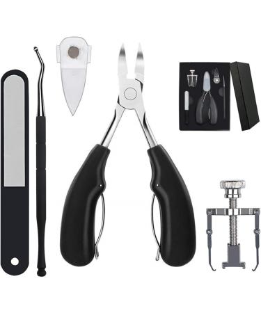 Toe Nail Clipper Stainless Steel Toenails Trimmer 5-Piece Painless Toenail Tools Comfortable Toenail Clippers for Ingrown Toenail Care General Nail Care Preventing - Buy Online on GoSupps.com