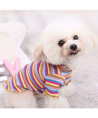 Buy AMAONE Chihuahua Dog Coat - Leopard Bowknot Winter Jacket - XS Size for Small Dogs - Multicolor Knitted Pet Clothing - Buy Online on GoSupps.com