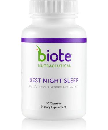 Biote Nutraceuticals - Best Night's Sleep - Restfulness + Awake Refreshed (60 Capsules)