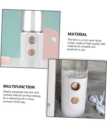 FOMIYES 1pc Spray Hydrating Apparatus Face Sprayer Humidifiers for Home Nanometer Sprayer Mini Humidifier Mini Face Humidifier Facial Nano Mist Sprayer Abs Hydrator Handheld White - Buy Online on GoSupps.com