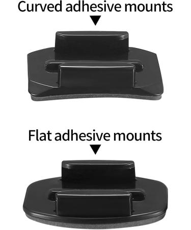 20 Sets GoPro Compatible Adhesive Pads & Brackets - Flat & Curved Mounts for Hero Session/4/3+/2 - Durable Helmet Accessories - Buy Online on GoSupps.com