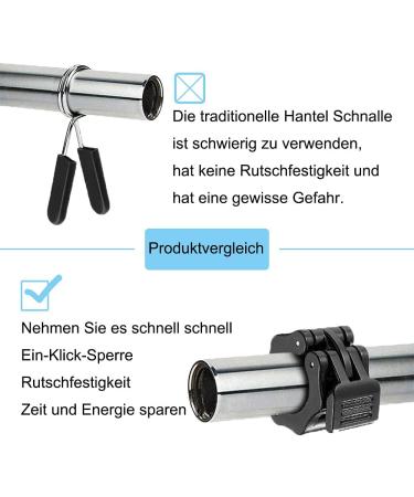 gvivej Dumbbell Lock | Secure Dumbbell Clamps for Safe Training & Quick Weight Changes | 25mm - Buy Online on GoSupps.com