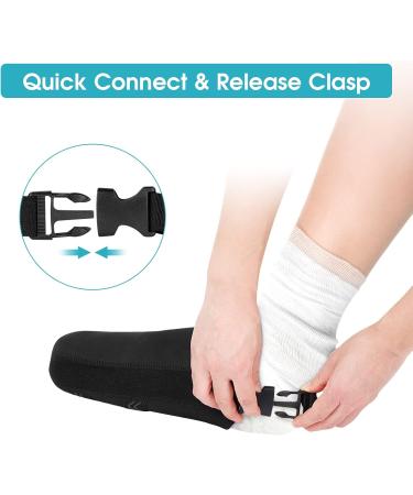 Adjustable Cast Sock Toe Cover for Ankle & Foot Casts - Anti-Slip Rehabilitation Foot Cover for Men & Women (Black - Buy Online on GoSupps.com