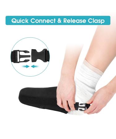 Gypsum Socks for Plaster Foot | Adjustable Toe Cover & Anti-Slide Belt | Warm Rehabilitation Foot Cover in Black - Buy Online on GoSupps.com