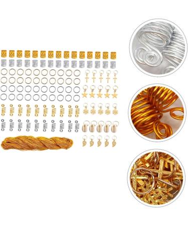 minkissy 1 Box Wig Accessories Metal Hair Braiding Beads Spring Hair Jewelry Hair Braid Rings Diy Hair Braid Accessories Dreadlock Jewelry Dreadlocks Hair Cuffs Aluminum Hair Rope - Buy Online on GoSupps.com