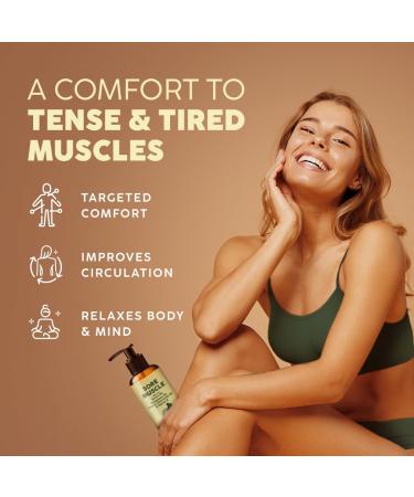 Sore Muscle Massage Oil 6.76 Oz - 100% Natural Eucalyptus & Roman Chamomile for Pain Relief | Spa Quality Massage Therapy Oil for Men & Women - Buy Online on GoSupps.com