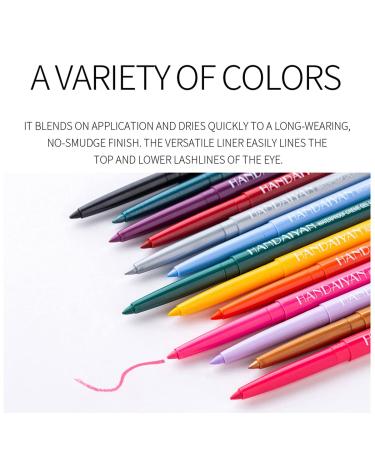 20 Colors Eyeliner Pen Set - Waterproof Metallic Glitter Eye Makeup Kit for Women - Professional Retractable Eye & Lip Liner - 20PCS - Buy Online on GoSupps.com