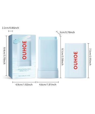 Mineral Sunscreen Stick with Zinc Oxide SPF 50+ Face Sunscreen Stick Transparent Texture Moisturizing and Refreshing Non-Sticky Comfortable Skin Feel Easy to Apply Waterproof - Buy Online on GoSupps.com