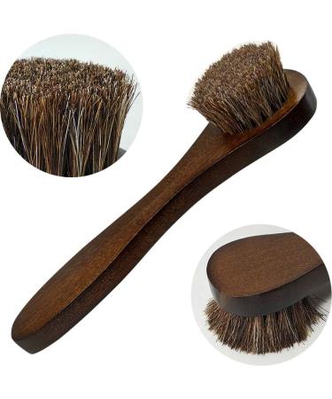 Lamondre Premium Horsehair Brushes Shoe Polish Set - High Shine Buffing Brushes with Natural Bristles | Includes Plush Polishing Glove for Garments, Boots, Car Seats, Bags, Sofas - Buy Online on GoSupps.com