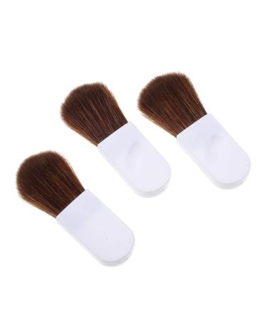 minkissy 1 Set Blush Brush Handle Blusher Brush Concealer Brush Portable Powder Brush Face Blusher Brush Powder Foundation Brush Makeup Brush Tool Thumb White Miss Fiber Wool Makeup Powder