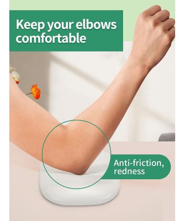 Nail Tech Must-Have: Professional Elbow Rest Pad for Acrylic Nails - Microfiber Leather Arm Cushion in White - Buy Online on GoSupps.com