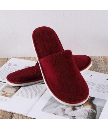 Teceyfeet 4 Pairs Guest Slippers Set | High-Quality Hotel & Bathing Slippers for Men & Women - International Shipping Available - Buy Online on GoSupps.com