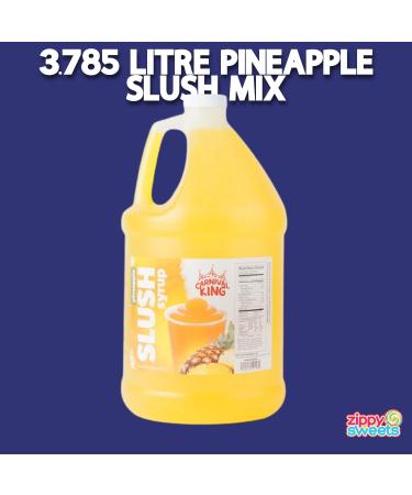 ZippySweets - Pineapple Flavour Slushy Machine Syrup 1 Gallon 5:1 Concentrate Slushie Syrup - Includes Bonus Mixing Guide Perfect for Your Home or Commercial Slushie Machine - Buy Online on GoSupps.com