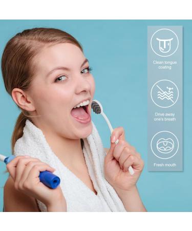 Healeved Tongue Cleaning Brush - Bad Breath Scraper & Oral Health Device for Adults & Kids - Portable TPR Tongue Brushes for Effective Mouth Care - Buy Online on GoSupps.com