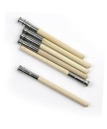 Lurrose 5pcs Metal Pencil Wood Pencil Extender Pen Bulk Pencil Lengthener Bracket Extension Seat Single Head