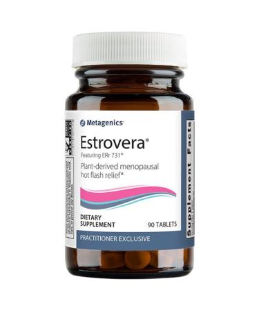 Metagenics Estrovera - Plant Derived Menopause Hot Flash Relief, Formulated with Rhubarb Root Extract to Help Relieve Hot Flashes, Night Sweats and Sleep Disturbances, 90 Tablets, 3 Month Supply