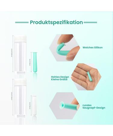 Buy Prousky Soft Contact Lenses with Insertion Tool - 4 Pieces of Green Silicone Suction Bottles for Easy Use - Buy Online on GoSupps.com