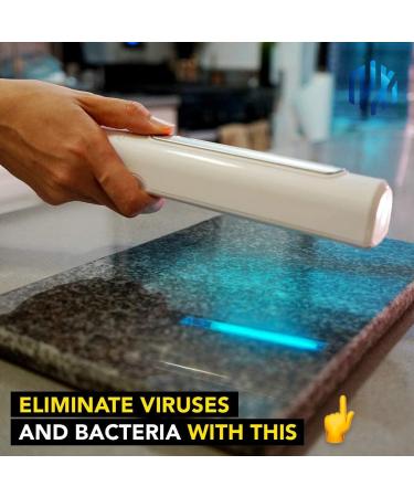 UV Wand Sanitizer - Portable Handheld UV Light Sanitizer for Travel & Home | 99.99% Germicidal Disinfectant Lamp - Buy Online on GoSupps.com