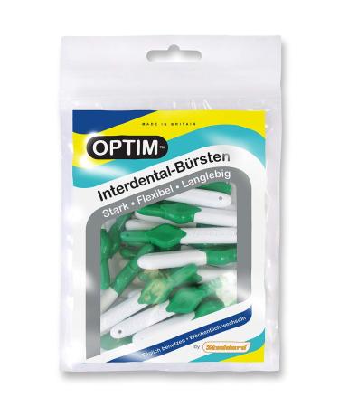 OPTIM interdental brushes pack of 16 green 0.8mm size 5