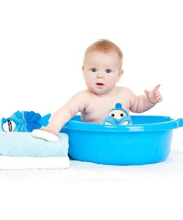 Tworider Kids Loofahs Sponge Set - Cute Animal Bath Shower Sponges for Children - Buy Online on GoSupps.com