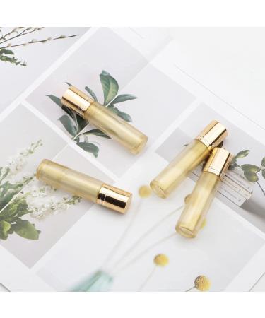 Rowiz 10pcs Essential Oils Roll on Bottles 10ml Refillable Empty Glass Rollerball Bottles with Golden Cap Perfect for Homemade Perfume Fragrance Aromatherapy Oils Pearly Golden - Buy Online on GoSupps.com