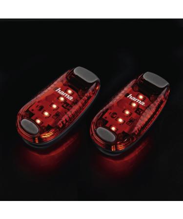 Hama LED Safety Light Set of 2 - Battery-Operated Red Flashing Lights for Joggers Cyclists & Kids - Buy Online on GoSupps.com