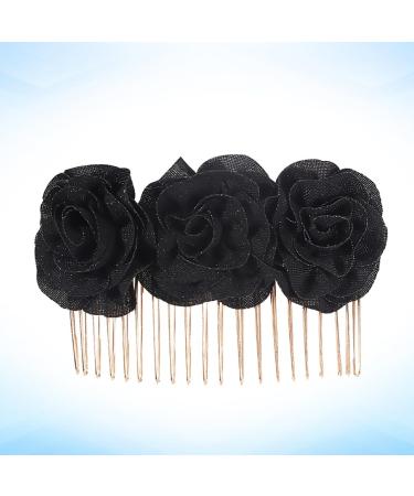 Bobby Pins Black Hair Clip Decor Hair Pin Hair Barrettes Bridal Barrette Bridal Flower Clip Cloth Flower Hairpin Metal Bridal Bucket Bride - Buy Online on GoSupps.com