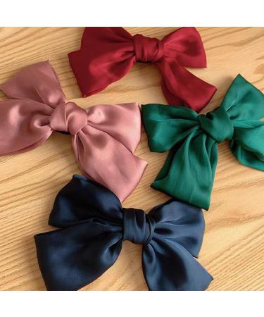 JPYH 6-Piece Girls Hair Clips Set | Big Bow Hair Clips & Ribbon Hairpins for Women | Cute Headwear for Teens & Adults - Buy Online on GoSupps.com
