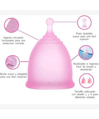 Ella y Yo Menstrual Cups - 2 Sizes L Sterilizer & Cotton Bag | 100% Soft Medical Silicone Washable & Reusable - Buy Online on GoSupps.com