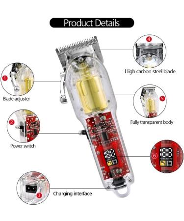 Hair Clippers for Men Electric Hair Clippers Rechargeable Shaver Beard Trimmer High Carbon Steel Blade Barber Hair Cutting Home Use Fast Charging Clipper Shaver Set - Buy Online on GoSupps.com