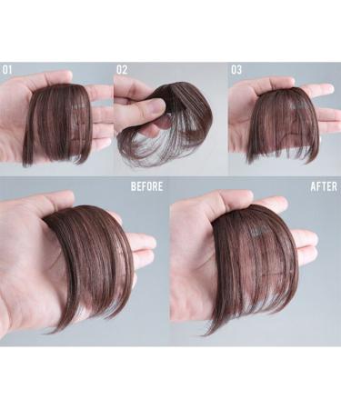 Frcolor Dark Brown Clip in Hair Bangs - High-Quality Hair Extensions for Instant Style - Buy Online on GoSupps.com