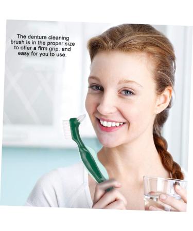 Gleavi 3ST Double-Headed False Toothbrush Tool | Dental Care & Prosthesis Cleaning Brush for Adhesive Dentures - Buy Online on GoSupps.com