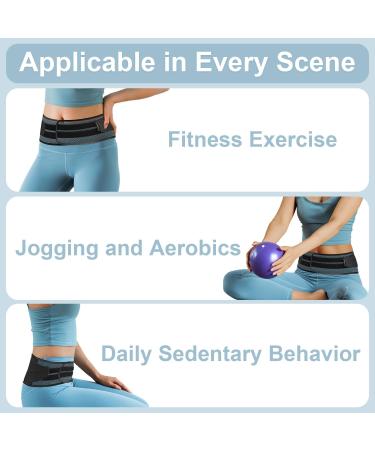 Breathable Back Brace for Men & Women - Lightweight Lumbar Support Belt for Lower Back Pain Relief - Ergonomic & Adjustable Design (M/L Medium - Buy Online on GoSupps.com