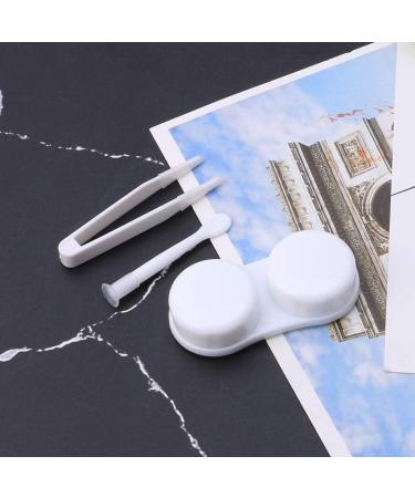 Agoneir Monochrome Contact Lens Container - Travel-Friendly Mini Plastic Case Soak & Sort | Durable Lentil Box 64*20*40mm - Buy Online on GoSupps.com