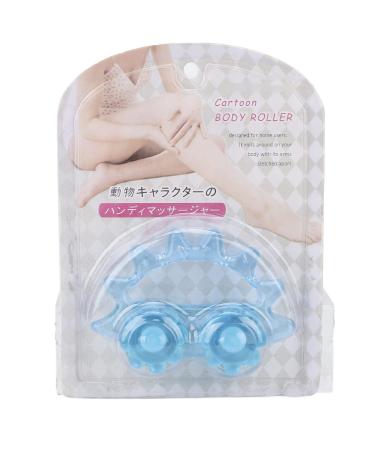 Four-wheel massage muscle roller massager for leg-nack-hand-arm muscle relaxation yoga pain relief and muscle relaxation wheel roll design relieves tiredness soft massage particles