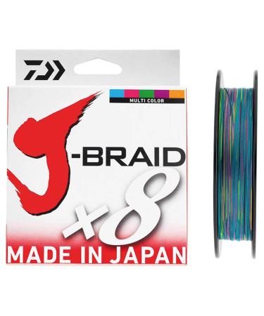 Daiwa J-Braid X8 500M Multicolor 40LB .24MM - Buy Online on GoSupps.com