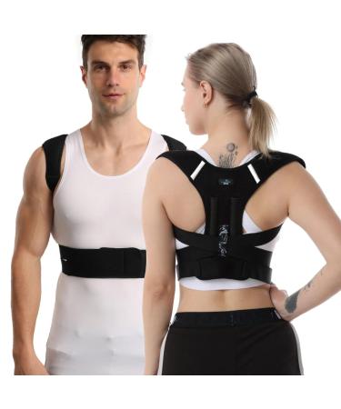 Adjustable Shoulder Brace Upper Back Support Belt Clavicle Support Spine Posture Corrector (Medium)