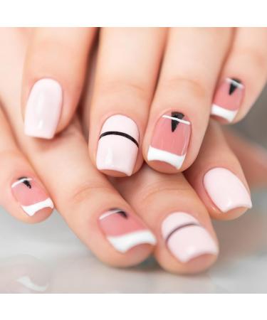 Professional Pink Nail Art Brushes Set - 5 Pcs for Precise and Delicate Nail Designs - Buy Online on GoSupps.com