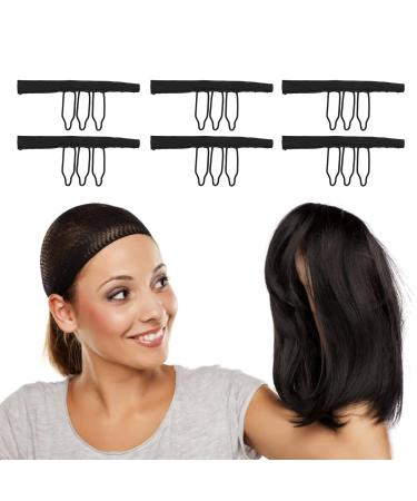 100 Pieces Wig Clips - 3 Teeth Black Stainless Steel Wig Accessories for Hair Parts & Caps - Buy Online on GoSupps.com