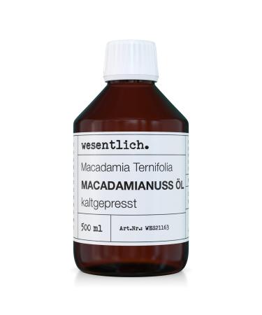 Cold Pressed Macadamia Oil 500ml – 100% Pure Oil (Macadamia Integrifolia) wesentlich.