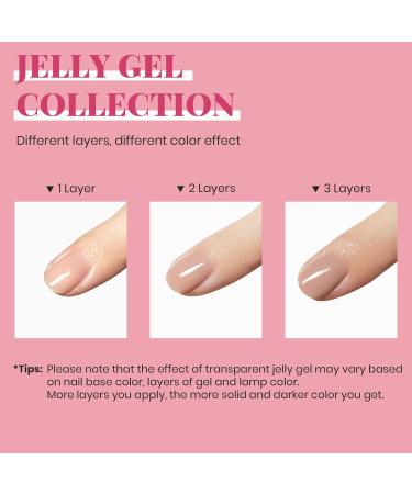 Beetles Nude Gel Nail Polish 15ml Neutral Brown Color Natural Winter Gel Polish Set Mocha Mousse Cake Translucent Soak Off U V LED Nail Lamp Nail Art Gel 0.5Oz Gift for Women Translucent Neutral Color - Buy Online on GoSupps.com