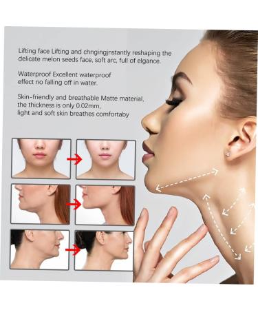 Healeved 80pcs V-type Lift Face Pasters Tape Skin Tightening Tapes Skin Lift Tape Face Chin Lift Tapes Face Wrinkle Lift Tape Face Tape Lifting Invisible Facial Lifting Tapes 4.00X0.90X0.10CM Transparent - Buy Online on GoSupps.com