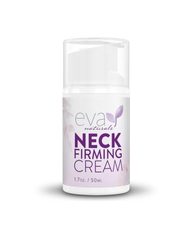 Neck Firming Cream By Eva Naturals - Firming Neck Cream for Tightening and Wrinkles - Tightening Lifting Sagging Skin - Skin Tightening Cream For Face and Double Chin (1.7 oz)