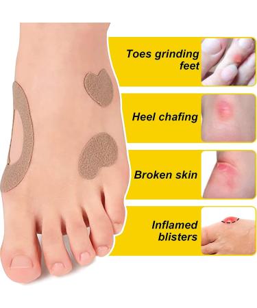 Moleskin Heel Tape - 110 Anti-wear Adhesive Pads for Blister Prevention and Foot Protection - Buy Online on GoSupps.com