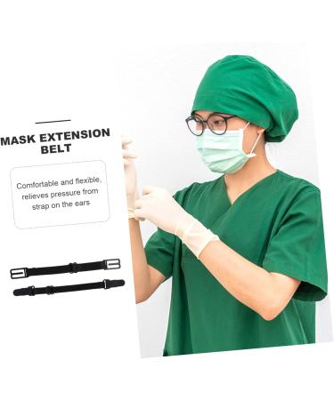 Minkissy 30 STK Anti-Strangulation Mask Strap Holder - Adjustable Elastic Cord & Buckle for Comfortable Face Mask Use - Buy Online on GoSupps.com