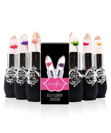 SuperThinker Flower Lip Gloss Set - 6Pcs Magic Color Change Lipstick for Long Lasting Moisturized Lips - Buy Online on GoSupps.com