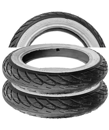 Buy 2x 12.5 Inch Tires 62-203 with White Rim & Tube + Mounting Lever - International Shipping Available - Buy Online on GoSupps.com