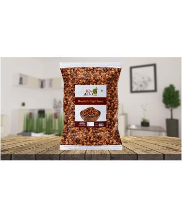 90's MILL Hing Roasted Chana Bhuna Chana | Roasted Chickpeas | Black Gram With Goodness Of Hing And Jeera | Diabetic Snack Oil Free Ready to Eat Tasty Lightly Spicy Low GI Namkeen-420g*2Pack - Buy Online on GoSupps.com