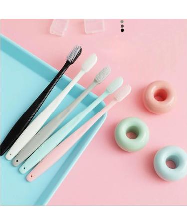 Ymiko Ultra Soft Toothbrush Set for Adults - 10pcs with Covers Safe Plastic Smooth Handle | Ideal for Dental Care - Buy Online on GoSupps.com